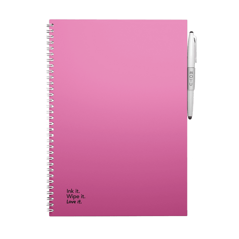 Erasable notebook A4 Passion Pink front cover