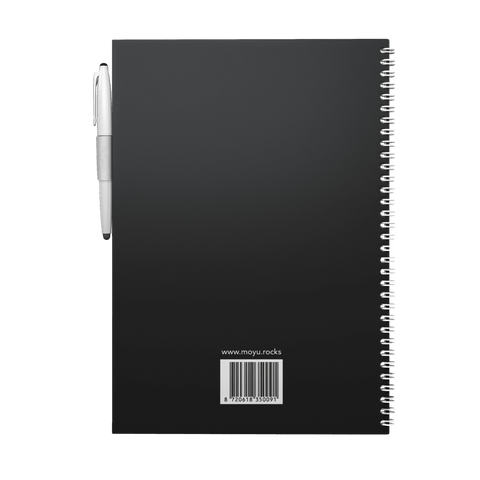 Erasable notebook A4 Pitch Black back cover