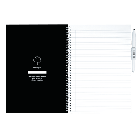 Erasable notebook A4 Pitch Black inside front cover