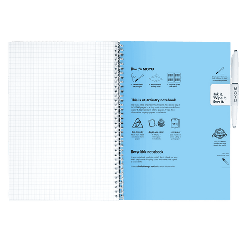 Erasable notebook A4 Rocky Ice inside back cover