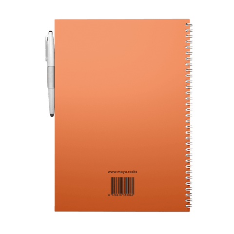 Erasable notebook A4 Sunset Orange back cover