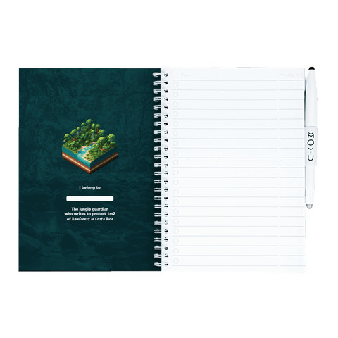 Erasable notebook A5 Adopt Rainforest inside front cover