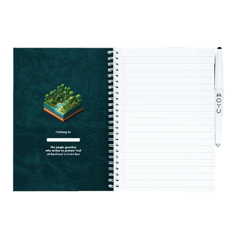 Erasable notebook A5 Adopt Rainforest inside front cover