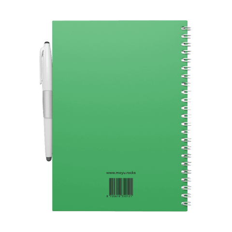 Erasable notebook A5 Flashy Moss back cover