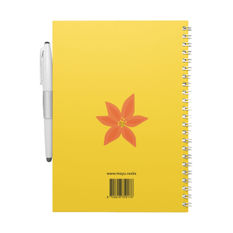 Erasable notebook A5 Flower Vibes back cover