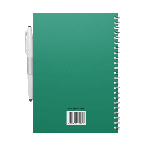 Erasable notebook A5 Forest Green back cover