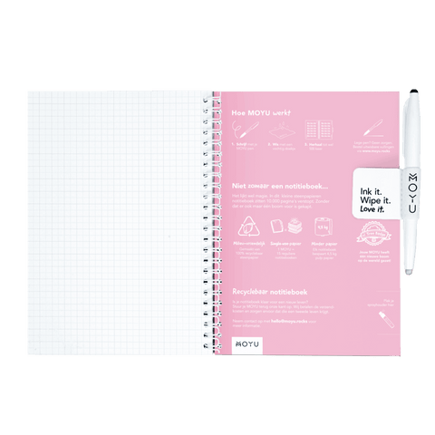 Erasable notebook A5 hardcover Simavi inside back cover