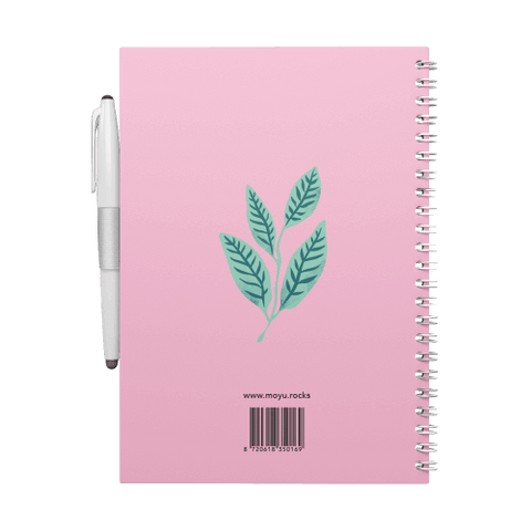 Erasable notebook A5 Love Garden back cover