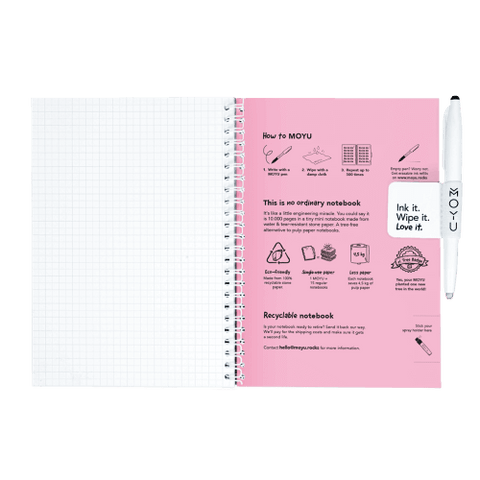 Erasable notebook A5 Love Garden inside back cover