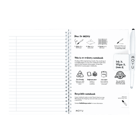 Erasable notebook A5 New Cosmos inside back cover