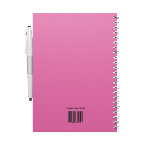 Erasable notebook A5 Passion Pink back cover