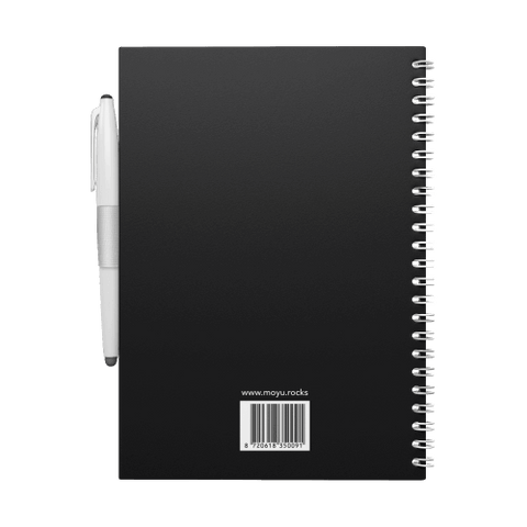 Erasable notebook A5 Pitch Black back cover