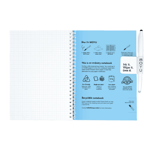 Erasable notebook A5 Rocky Ice inside back cover