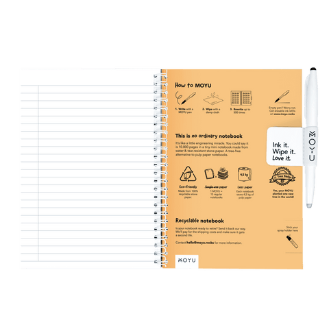 Erasable notebook A5 Soul Compass inside back cover