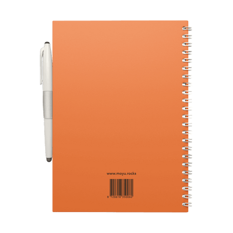 Erasable notebook A5 Sunset Orange back cover