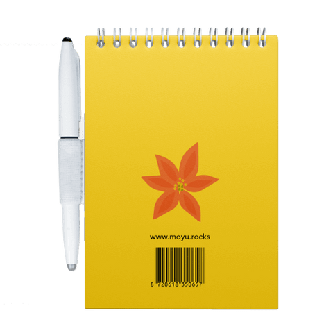 Erasable notebook A6 Flower Vibes back cover