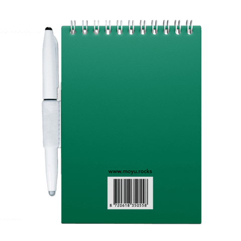 Erasable notebook A6 Forest Green back cover