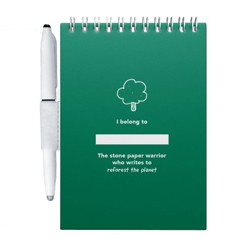 Erasable notebook A6 Forest Green inside front cover