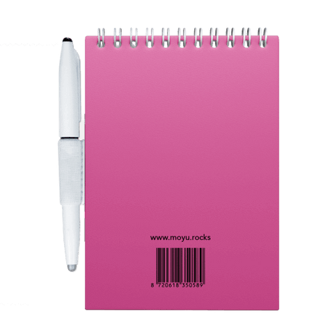 Erasable notebook A6 Passion Pink back cover