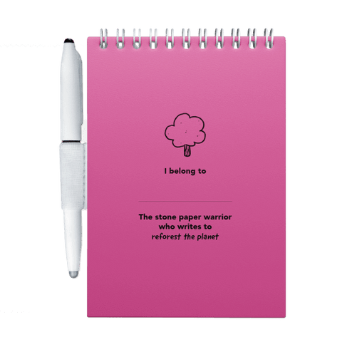 Erasable notebook A6 Passion Pink inside front cover