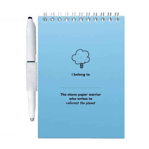 Erasable notebook A6 Sky Blue inside front cover