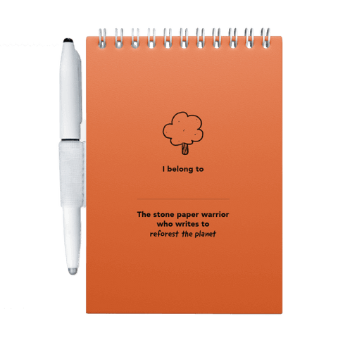 Erasable notebook A6 Sunset Orange inside front cover