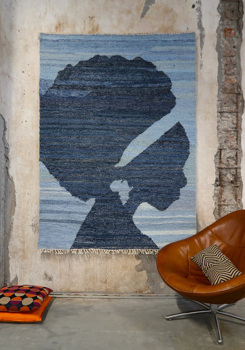 African Queen 195x300cm - Recycle Kunst - Africa Collect Textiles - Nic&Mic