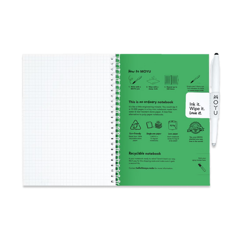 Erasable Notebook A5 - Flashy Moss