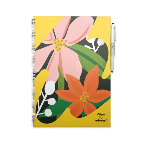 Erasable Notebook A4 - Flower Vibes