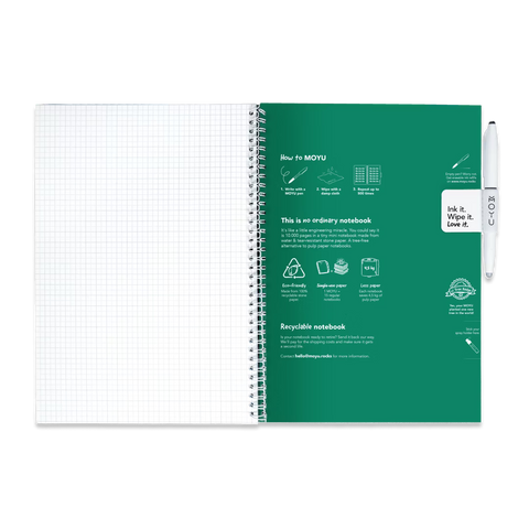 Erasable Notebook A4 - Forest Green
