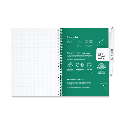 Erasable Notebook A5 - Forest Green