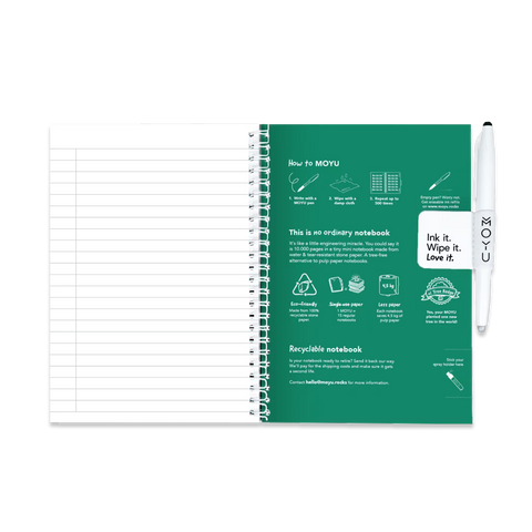 Erasable Agenda A5 - Forest Green