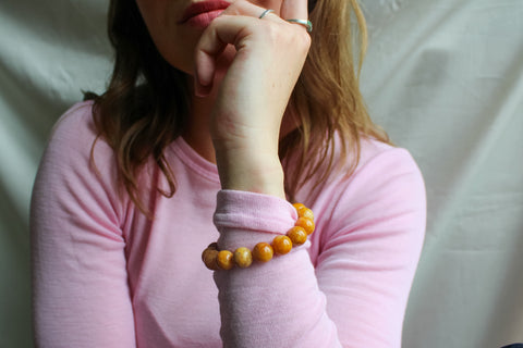 'Coco' Gele Jade Armband