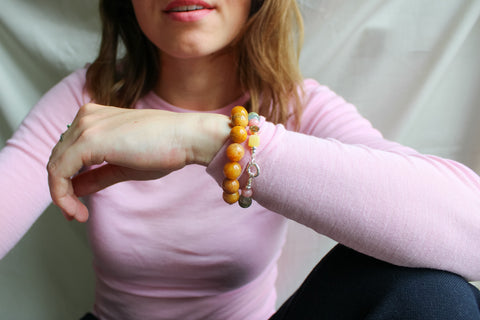 'Coco' Gele Jade Armband