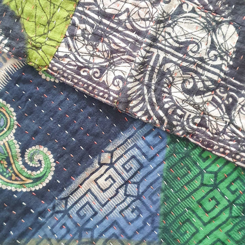 Sari placemats, handmade, set of 2, table mats, reversible