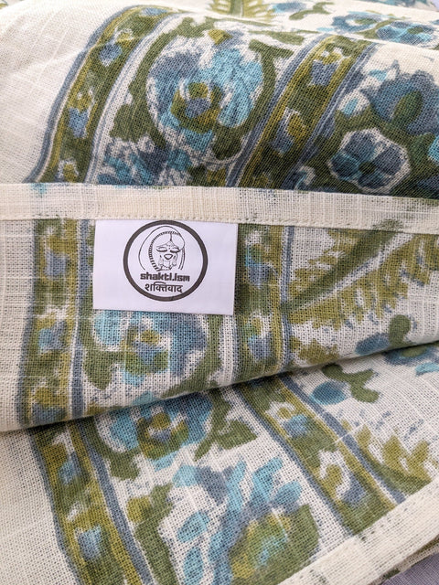 Hand block printed scarf, Indian cotton - Shakti.ism | शक्तिवाद
