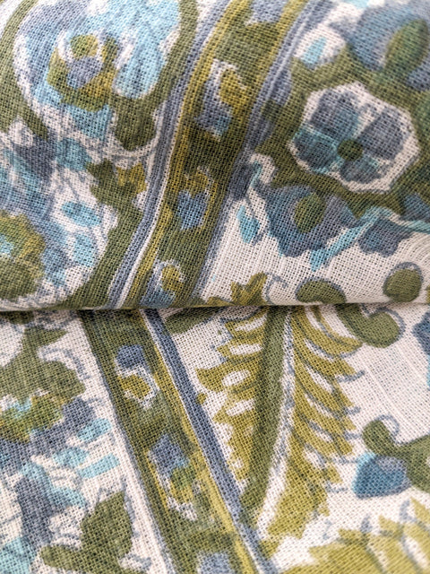 Hand block printed scarf, Indian cotton - Shakti.ism | शक्तिवाद