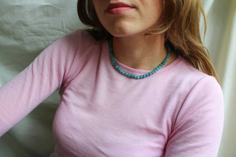 'Mabel' Heldere Apatiet Ketting