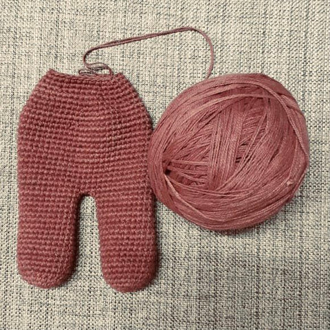 Luna-Leena hond Bella - bruin - biologisch katoen - hand gehaakt in Nepal