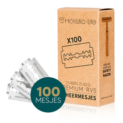 100 Navulmesjes Double Edge – Voor Safety Razor