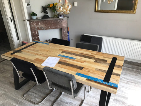 Upcycle eettafel pallet