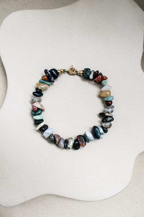 Indiase agaat armband 'Bobbie'