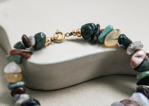 Indiase agaat armband 'Bobbie'