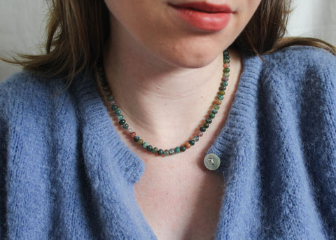 Indiase agaat ketting 'Carmen'