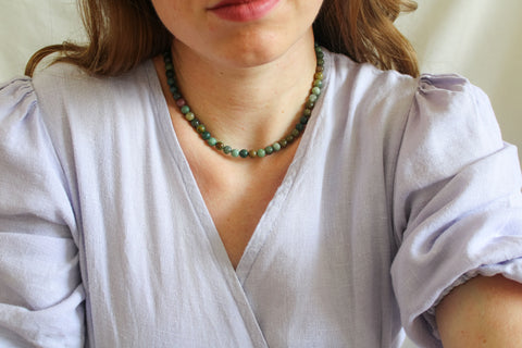 'Mabel' Indiase Agaat Ketting