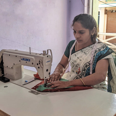 Indigo block - printed table runner, handmade - Shakti.ism | शक्तिवाद
