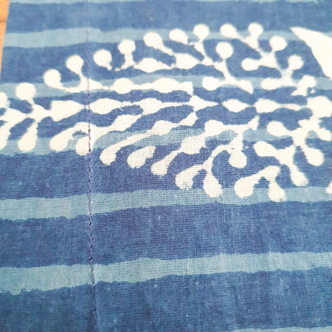 Indigo block - printed table runner, handmade - Shakti.ism | शक्तिवाद