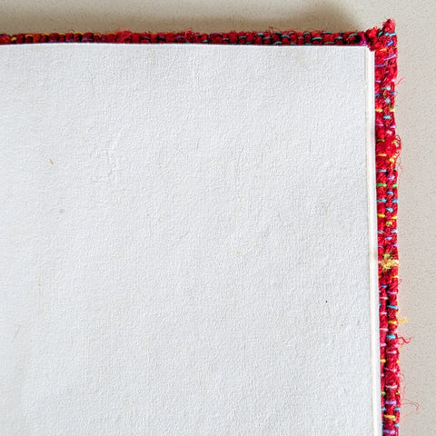 inside recycled paper notebook
