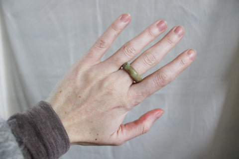 'Bodhi' Jade Ring (US 8, 18.2mm)