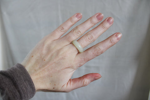 'Kai' Jade Ring (US 8.5, 18.6mm)